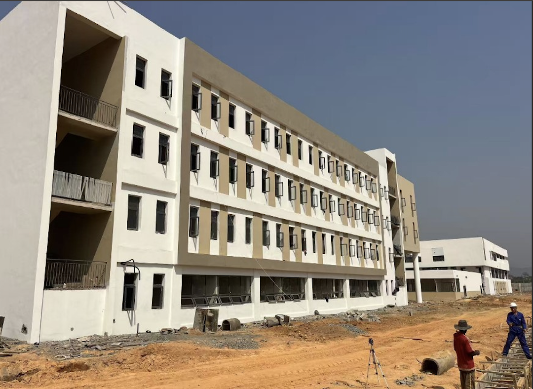 University of Engineering and Agricultural Sciences, Bunso — angled view of the academic block and adjoining campus buildings